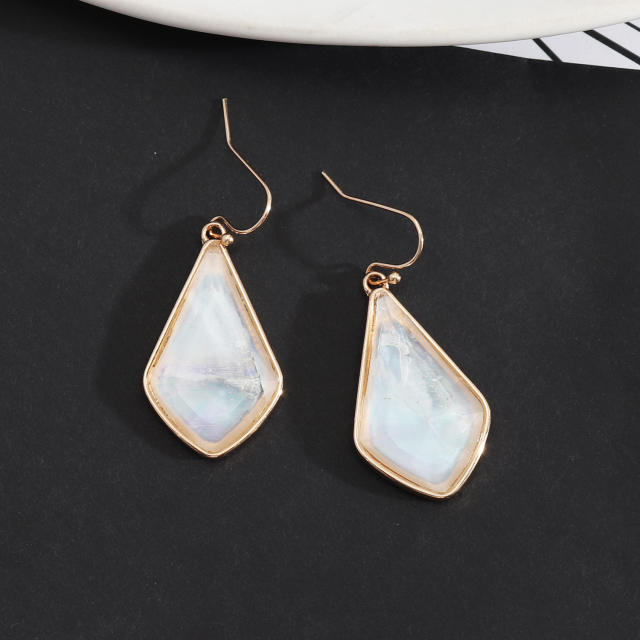 Boho mother shell dangle earrings