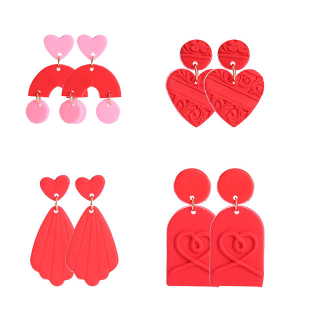 Amazon hot sale sweet heart series earrings