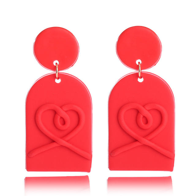 Amazon hot sale sweet heart series earrings