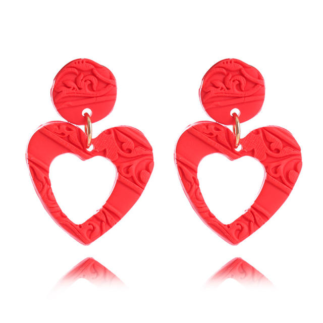 Amazon hot sale sweet heart series earrings