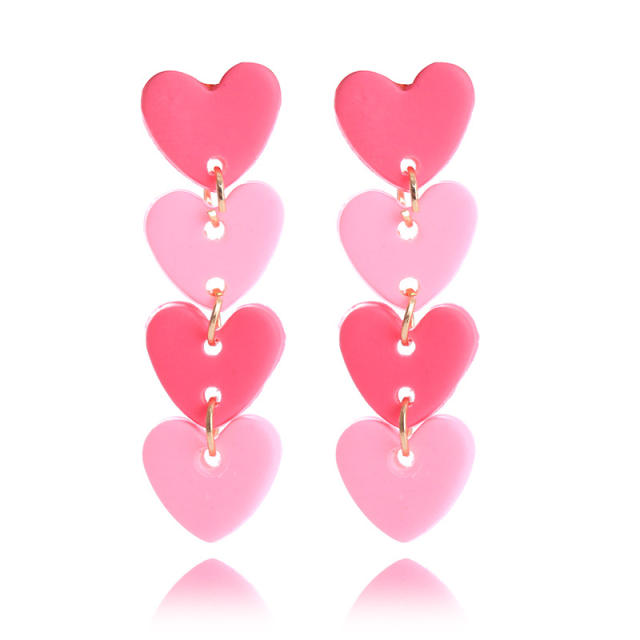 Amazon hot sale sweet heart series earrings