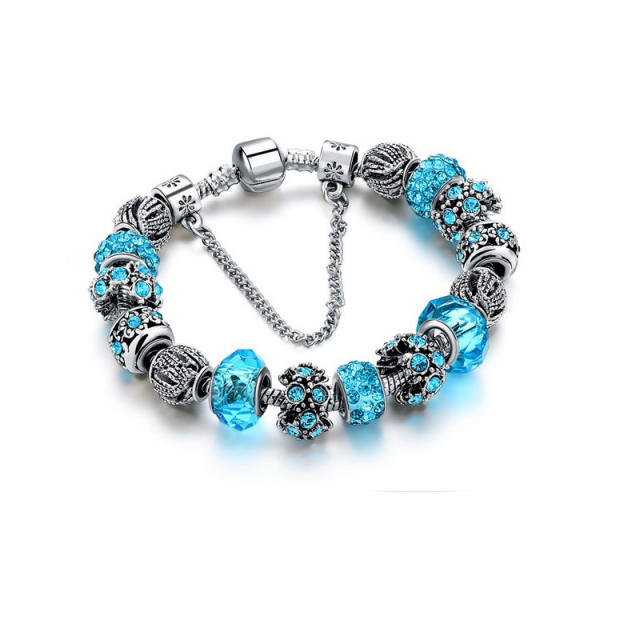 Hot sale colorful rhinestone bead diy bracelet
