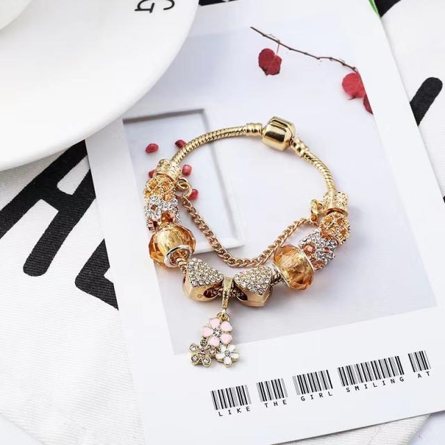 Sweet daisy charm diy bracelet