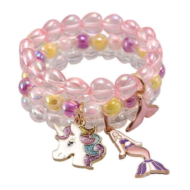 Hot sale acrylic bead kids bracelet
