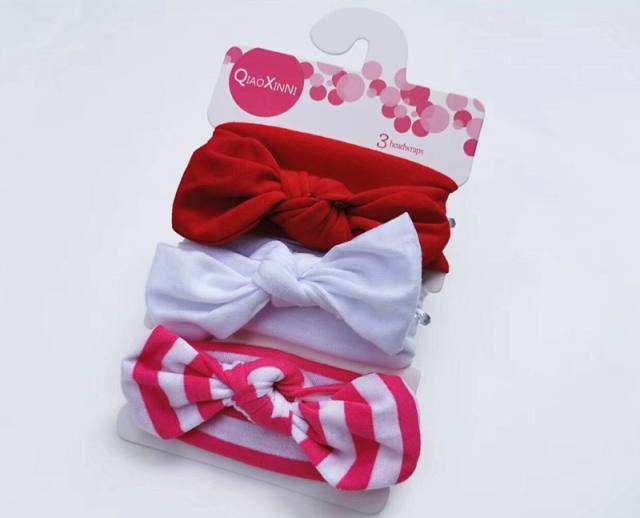 3pcs sweet bow kids headband set