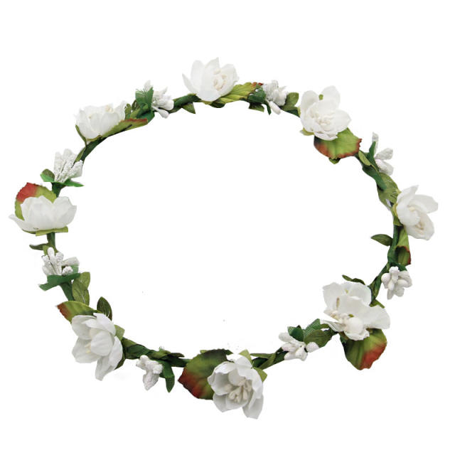 Holiday artificial flower crown