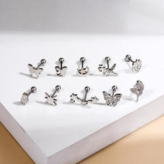 Personality stainless steel cartilage earrings(1pcs price)