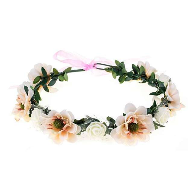 Amzon hot sale summer artificial flower crown