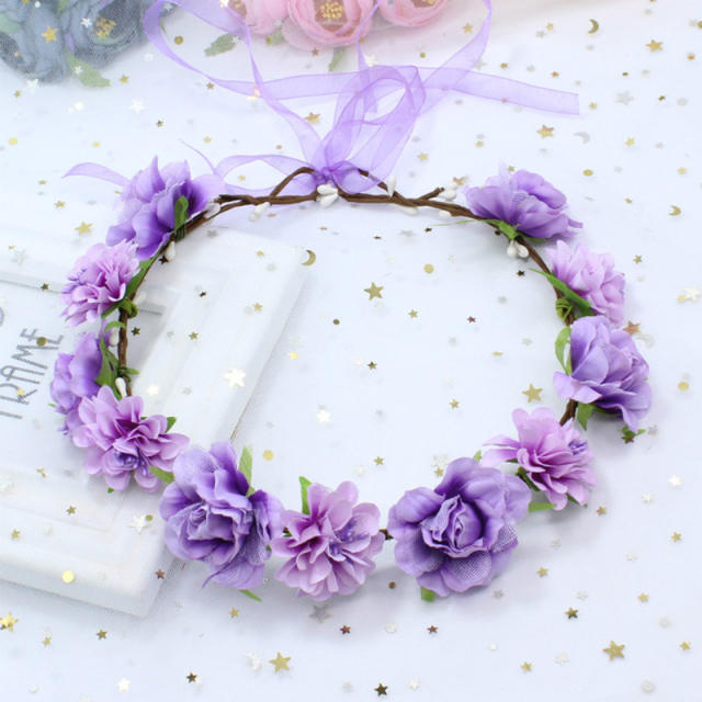 Summer design artificial flower crown