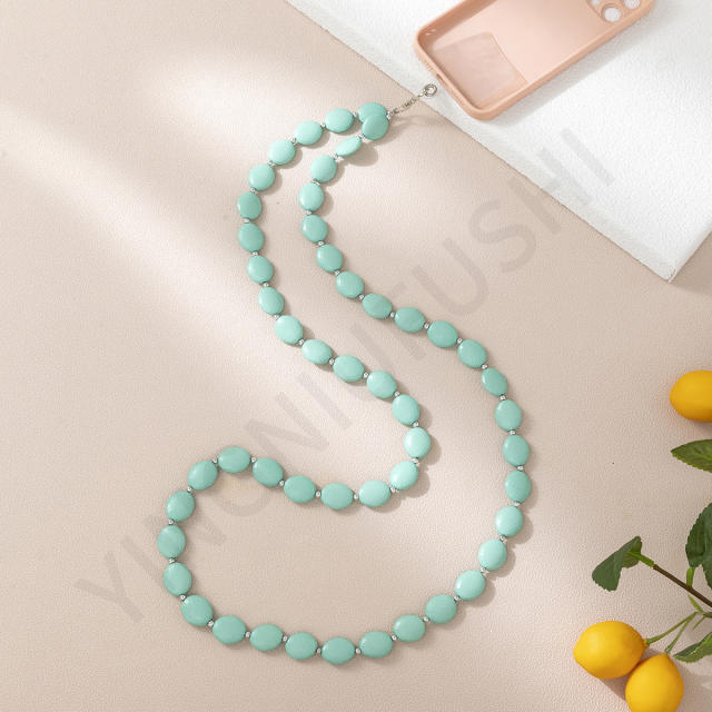 INS trend Y2K colorful acrylic long phone strap