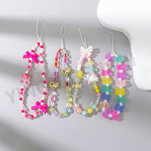 Y2K candy color summer phone strap