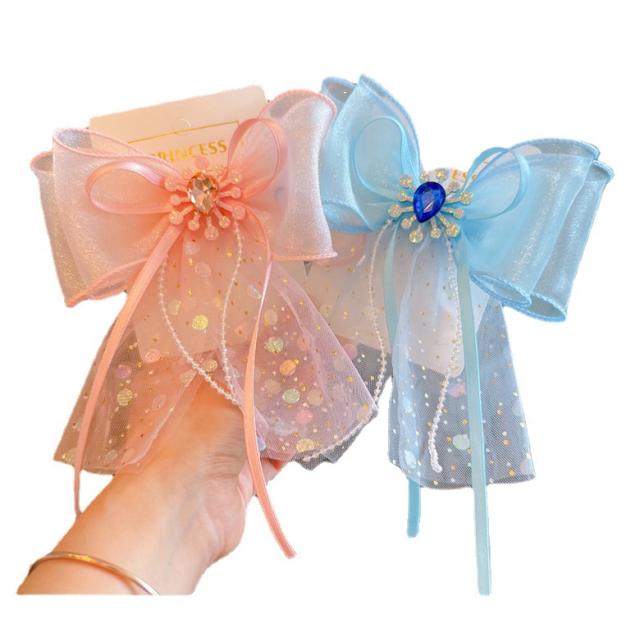 Korean fashion hot sale sweet bow hair clips for kids