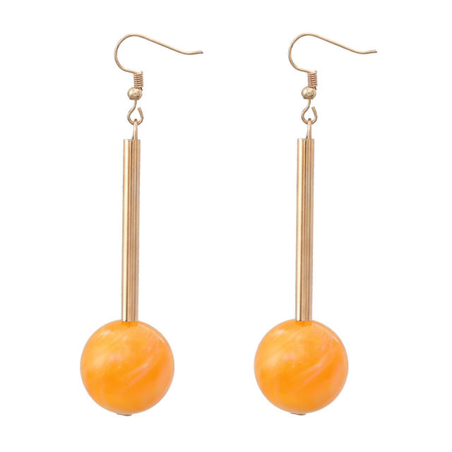 Spring Y2K design candy color lollipop alloy earrings