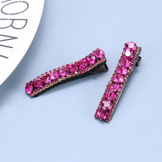 Hot sale color crystal diamond hair clips