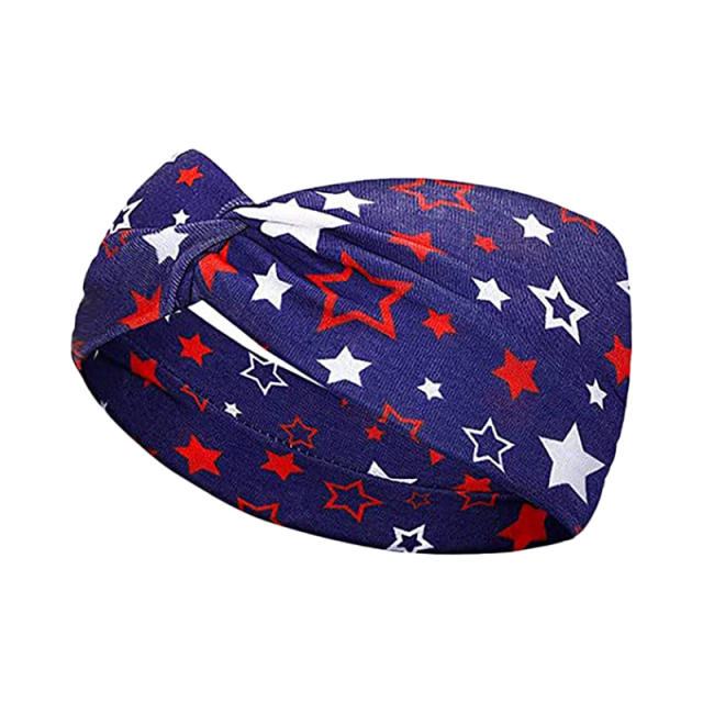 Popular American flag turban headband sport headband