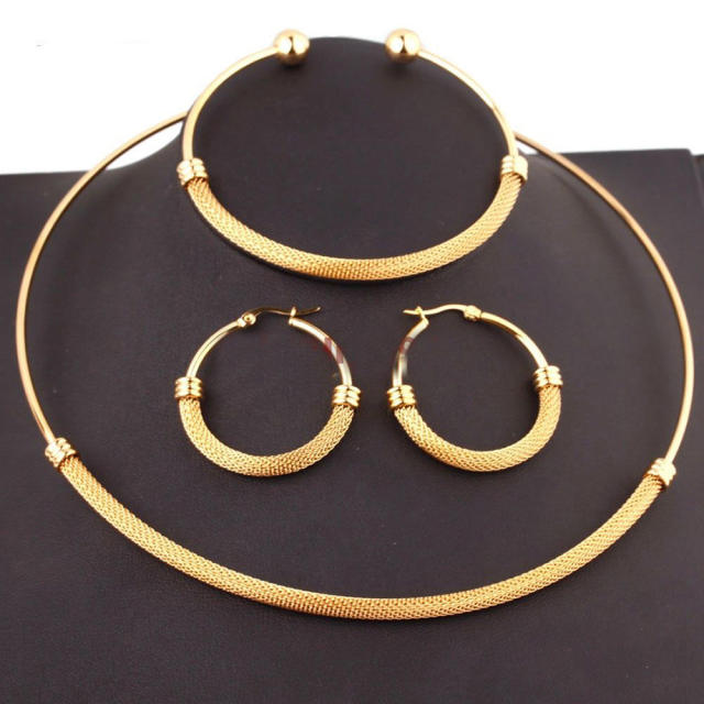 Occident fashion stainless steel choker set