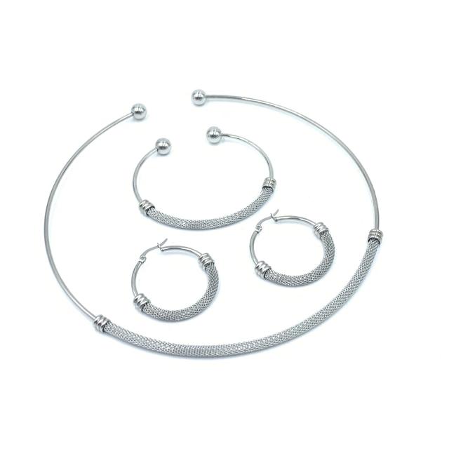 Occident fashion stainless steel choker set