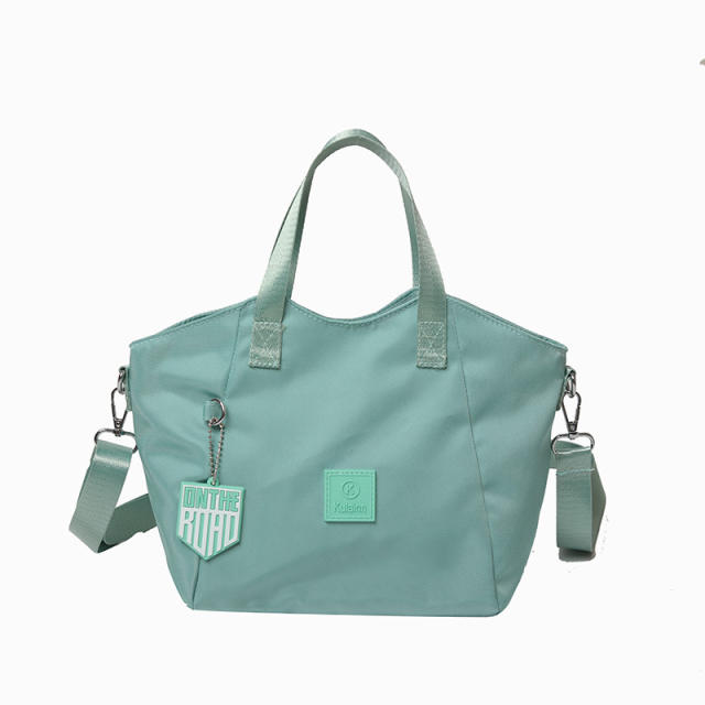 Summer design plain color nylon tote bag