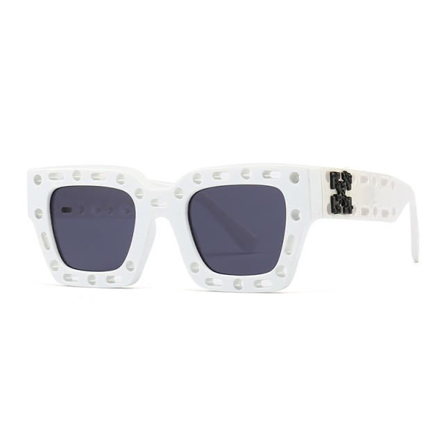 INS design hollow out frame personality sunglasses