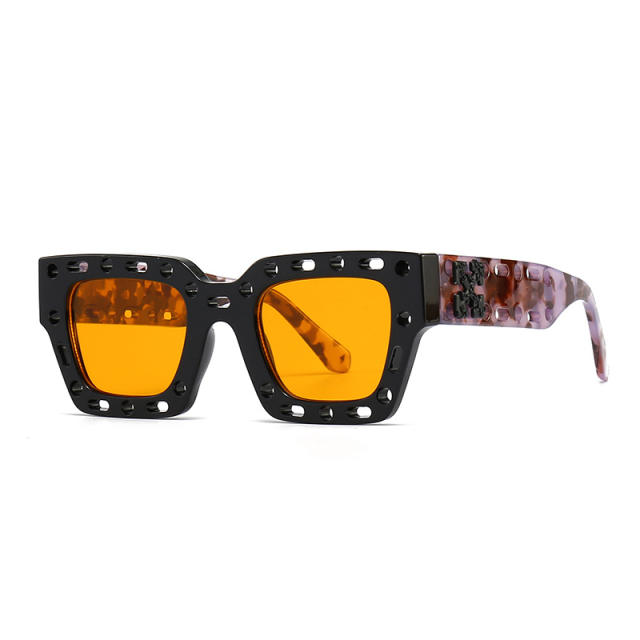 INS design hollow out frame personality sunglasses