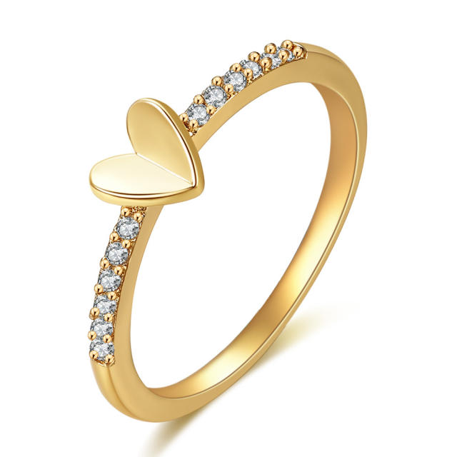 Korean fashion infinity heart stainless steel rings