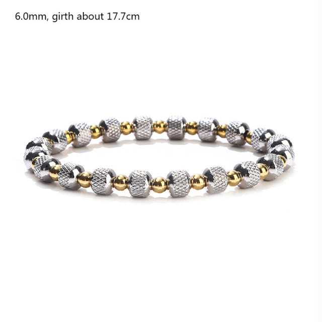 Occident fashion stainless steel bead bracelet