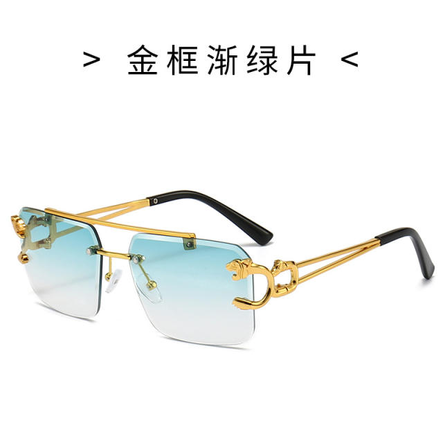 Popular rimless sunglasses