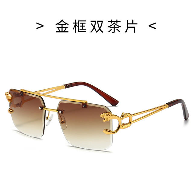 Popular rimless sunglasses