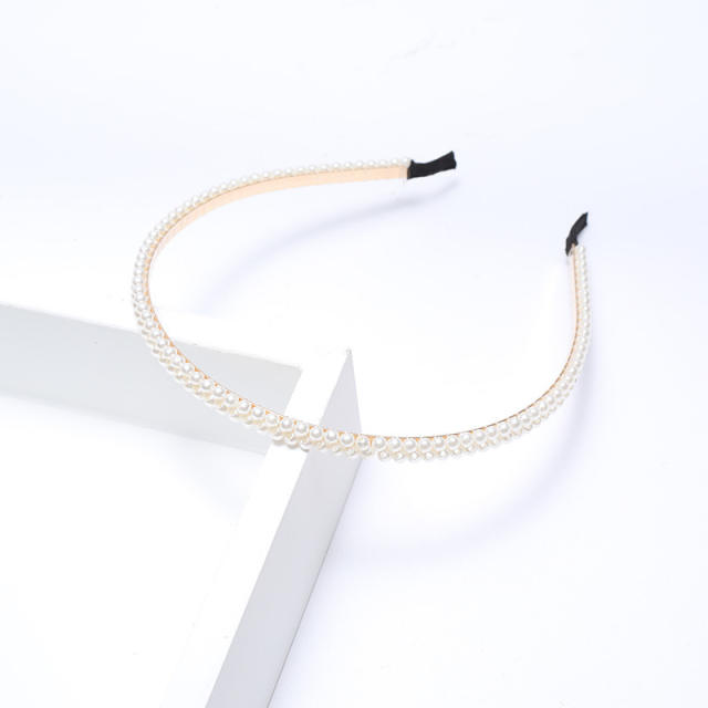 Korean fashion pearl bead headband