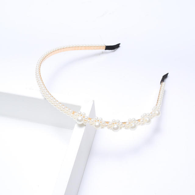 Korean fashion pearl bead headband