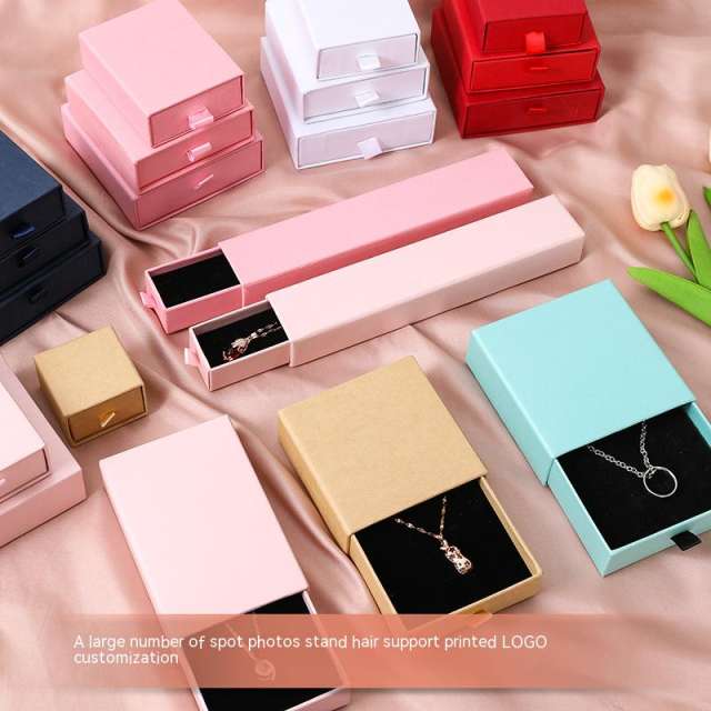 Multi color size paper jewelry box small gift box