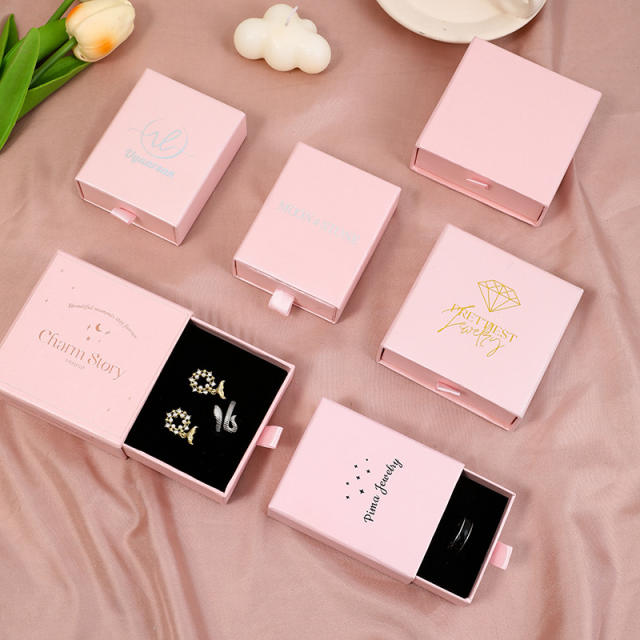 Multi color size paper jewelry box small gift box