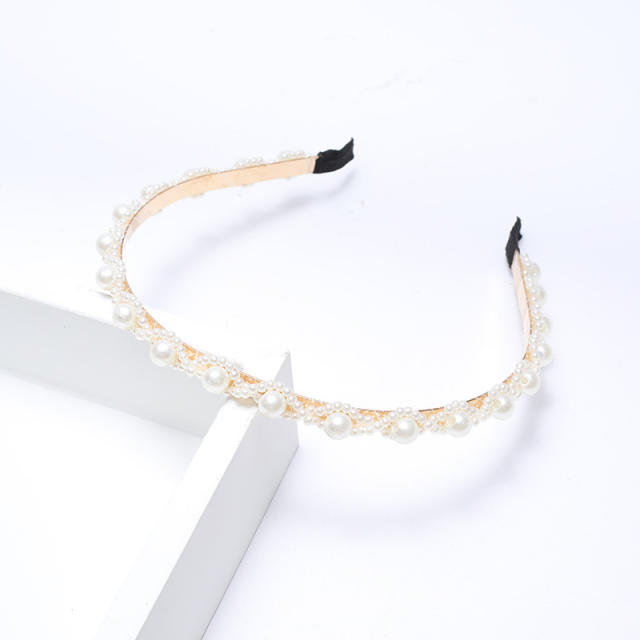 Korean fashion pearl bead headband