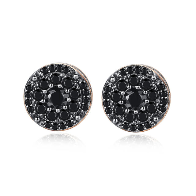 Hiphop diamond copper studs earrings for men