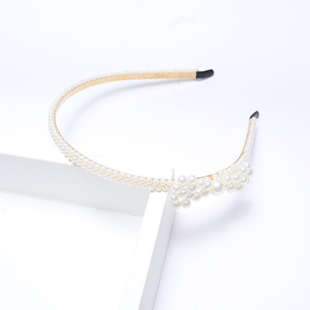 Korean fashion pearl bead headband