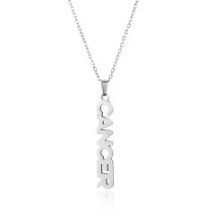 18K gold plated stainless steel zodiac pendant necklace