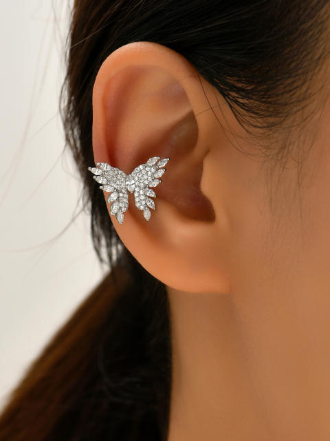 Super shiny diamond butterfly copper ear cuff(1pcs price)