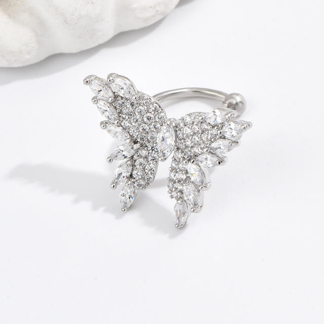 Super shiny diamond butterfly copper ear cuff(1pcs price)