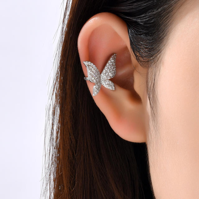 Diamond butterfly copper ear cuff(1pcs price)