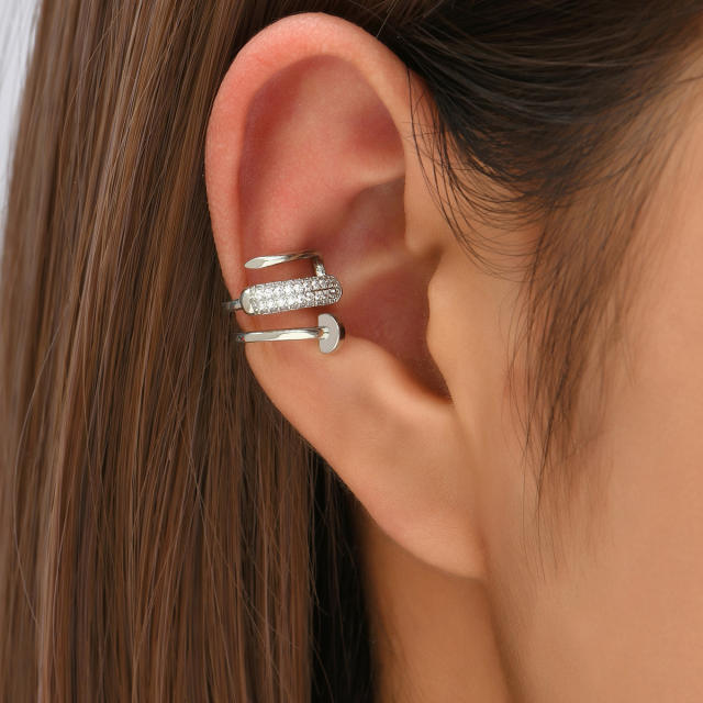 Personality diamond nail copper ear cuff(1pcs price)