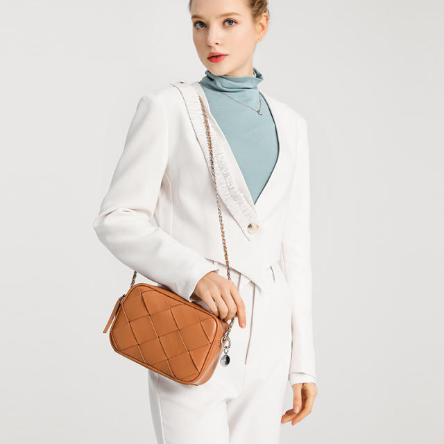 Fashionable PU leather elegant crossbody bag
