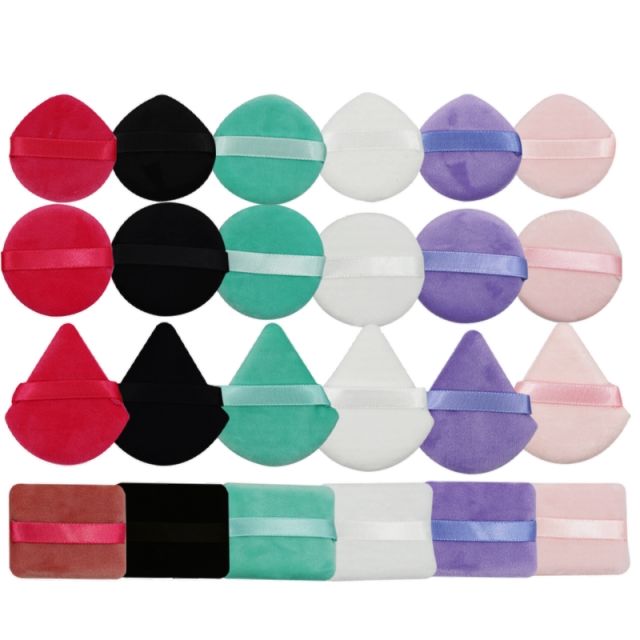 Hot sale colorful powder puff set