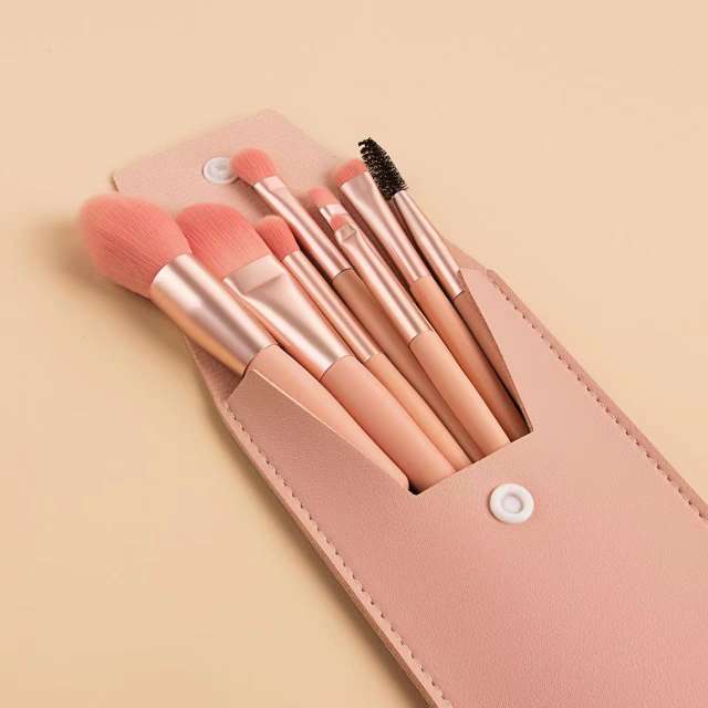 8pcs colorful makeup brushes set