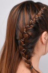 5pcs boho shell leaf cross charm hair accessory for braids dreadlocak accessories