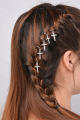 5pcs boho shell leaf cross charm hair accessory for braids dreadlocak accessories