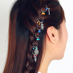 Personality color bead hair accessory for braids dreadlocak accessories