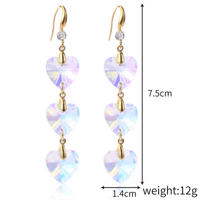 Hot sale austrian crystal drop earrings