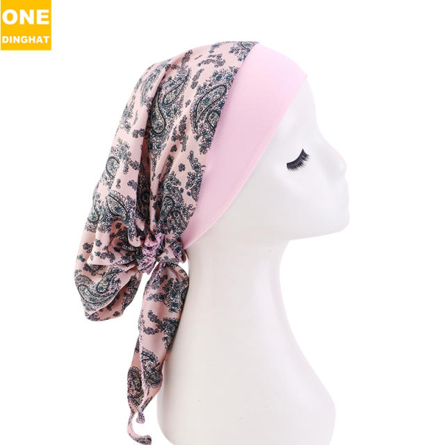 Imitation silky satin women bonnets