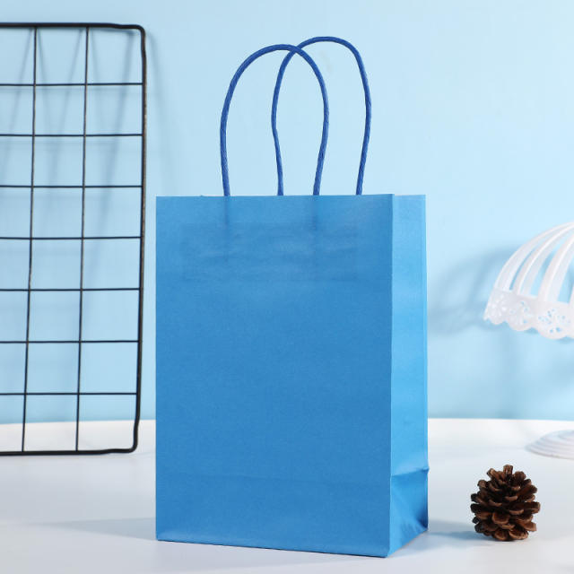 Solid color kraft paper bag gift bag