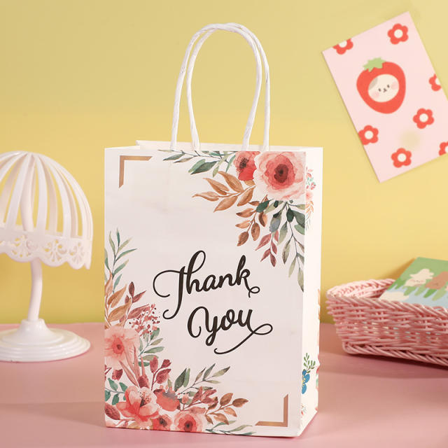 INS sunflower rose flower kraft paper bag gift bag